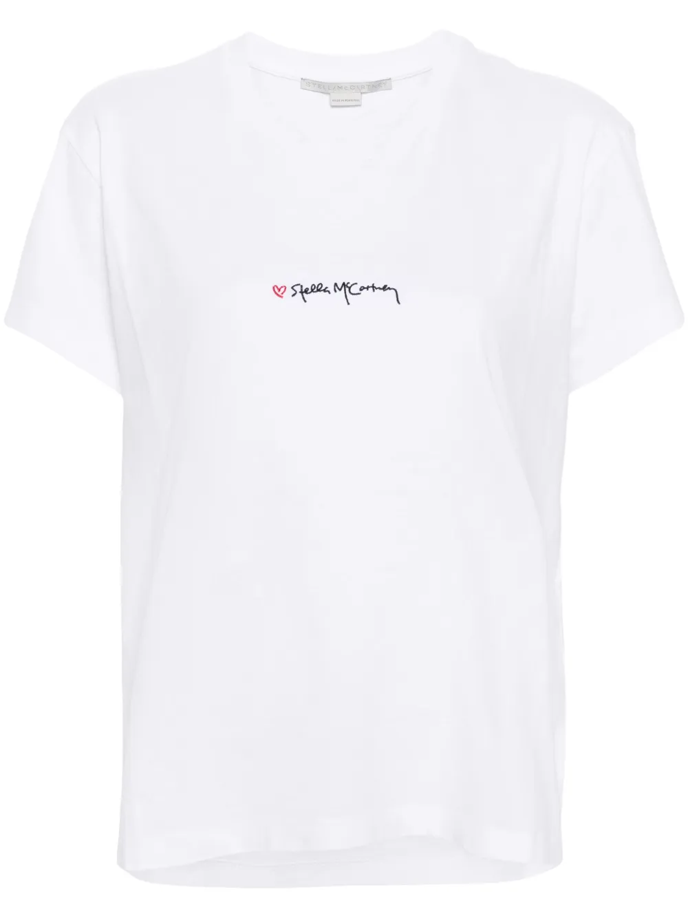 

Футболка с вышитым логотипом STELLA MCCARTNEY, белый