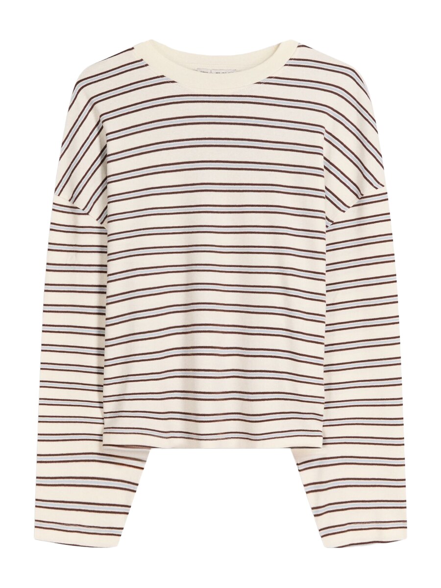 

Лонгслив Bershka, Ecru