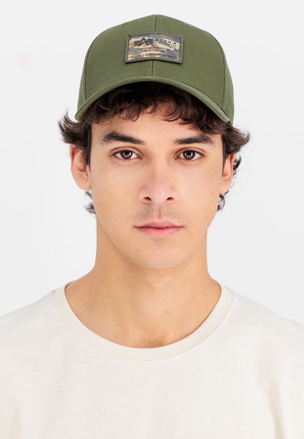 

Бейсболка HEADWEAR CREW CAMO Alpha Industries, темно-оливковый