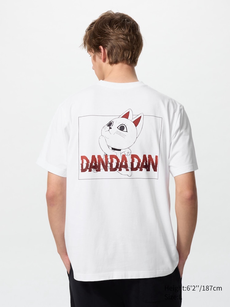 

Футболка с графическим принтом Dandadan ut Uniqlo, цвет 00 белый