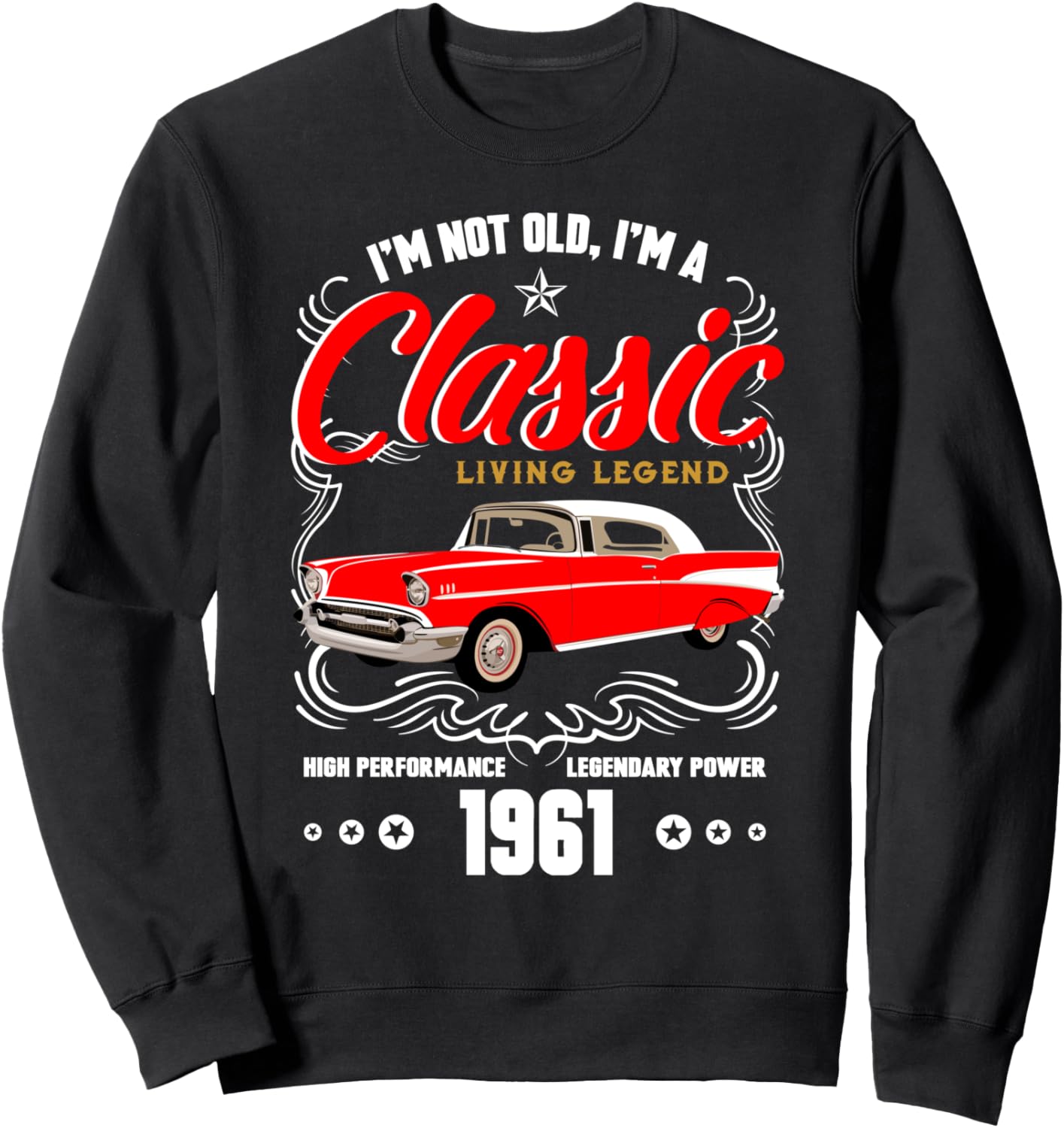 

Подарок сыну на 60-летие: толстовка 62Nd Birthday Men Women Gift Age 62 1961, черный