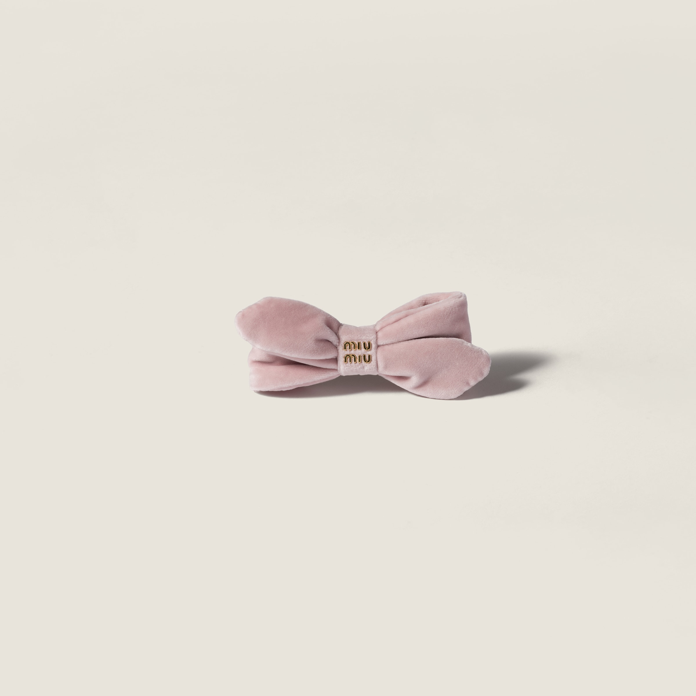

Велюровая заколка для волос MIU MIU, розовый