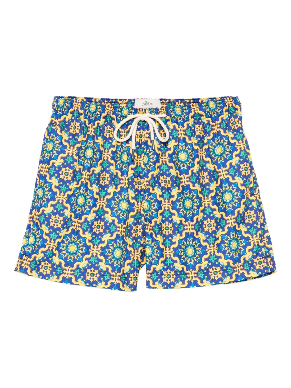 

Плавки-шорты с кулиской и узором PENINSULA SWIMWEAR, синий