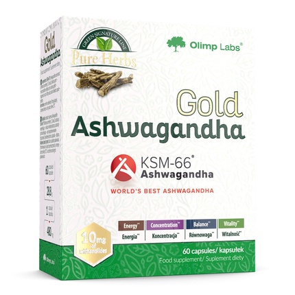 

Gold Ashwagandha Ksm пищевая добавка 60 капсул Olimp Labs