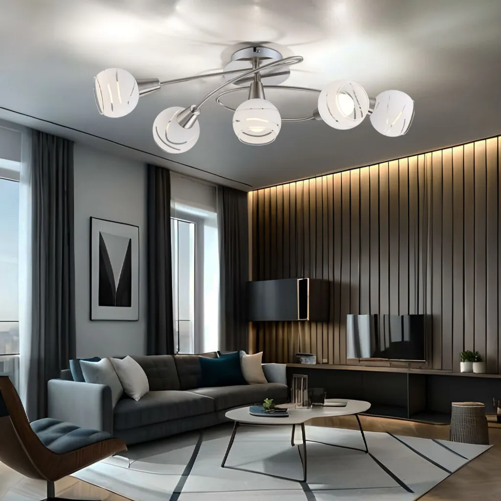 

Потолочный светодиодный светильник Globo Lighting, серебряный
