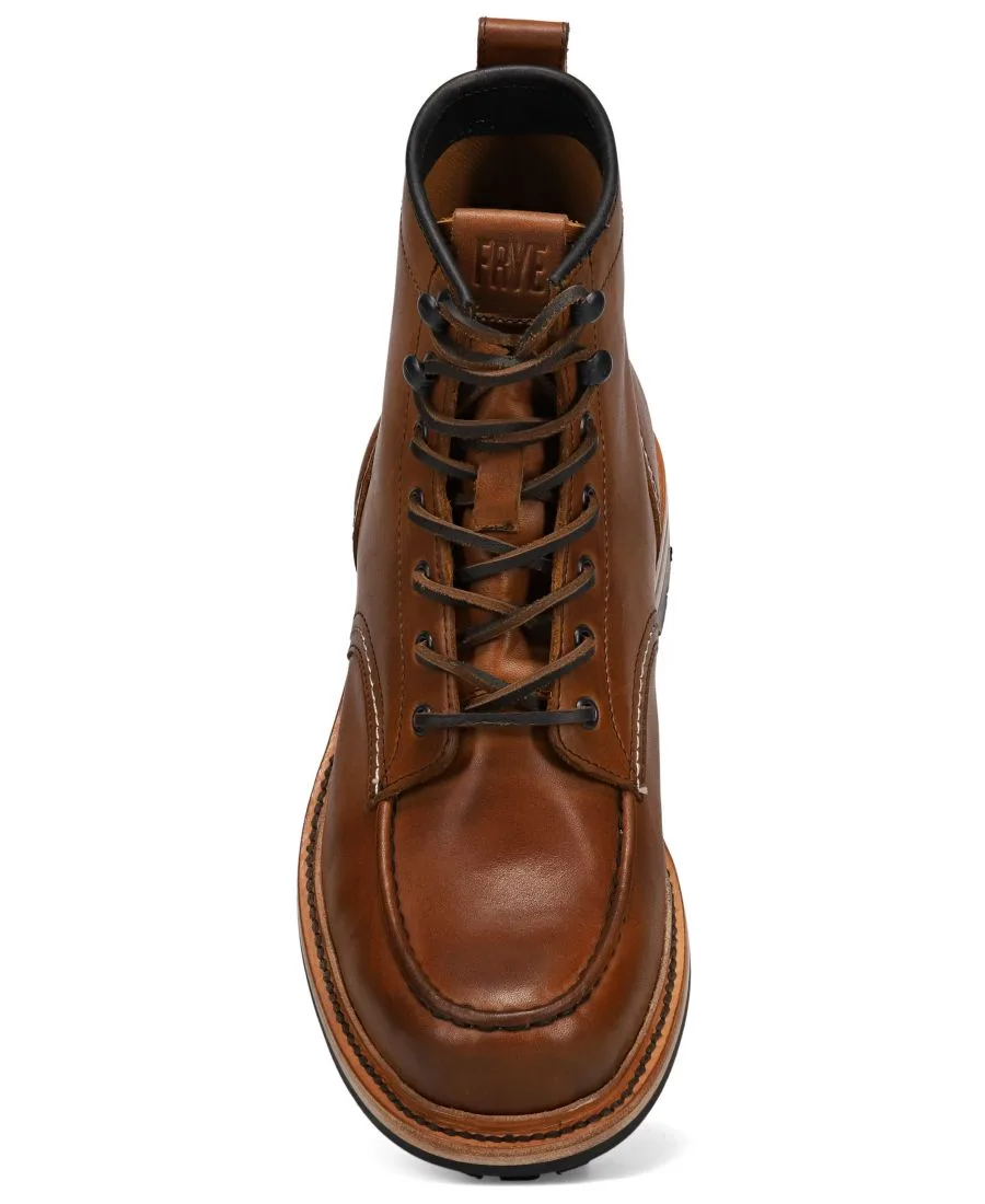 Мужские рабочие ботинки Hudson с закругленным носком Frye, Caramel — фото 4