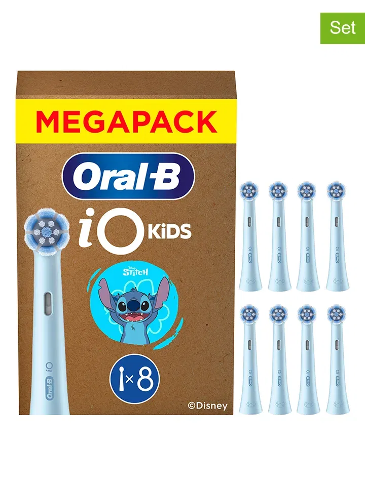 Набор сменных насадок Oral-B iO Kids Stitch голубой