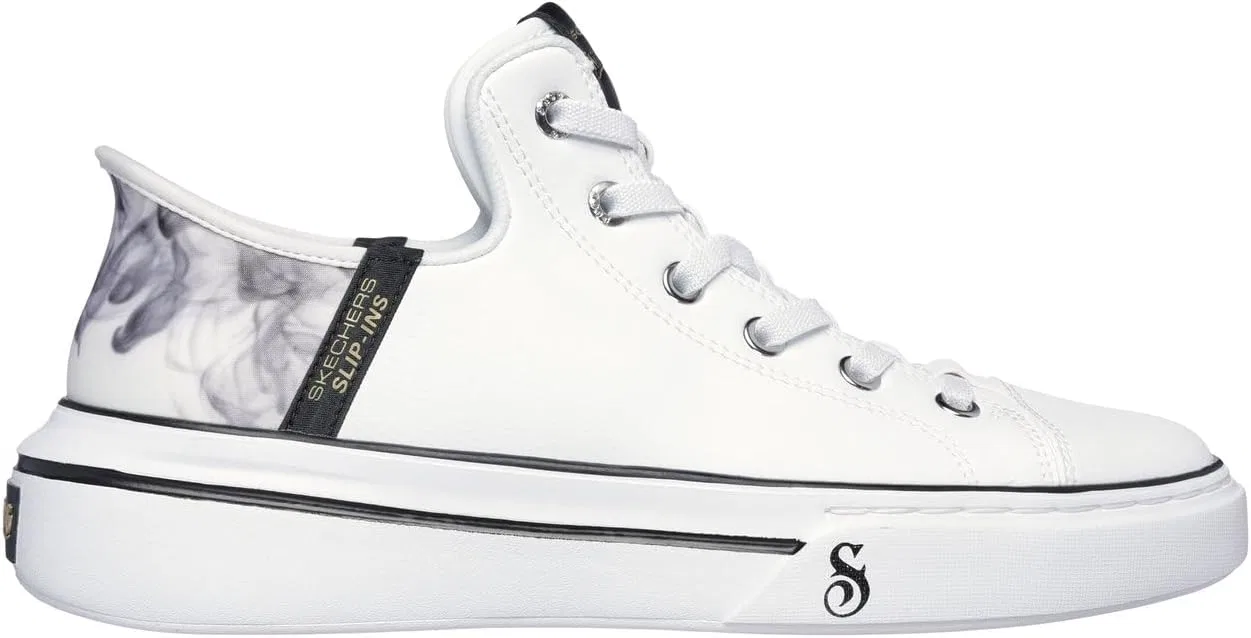 Мужские кроссовки Skechers X Dogg Snoop One-Double G Hands Free Slip-ins, White Black — фото 4