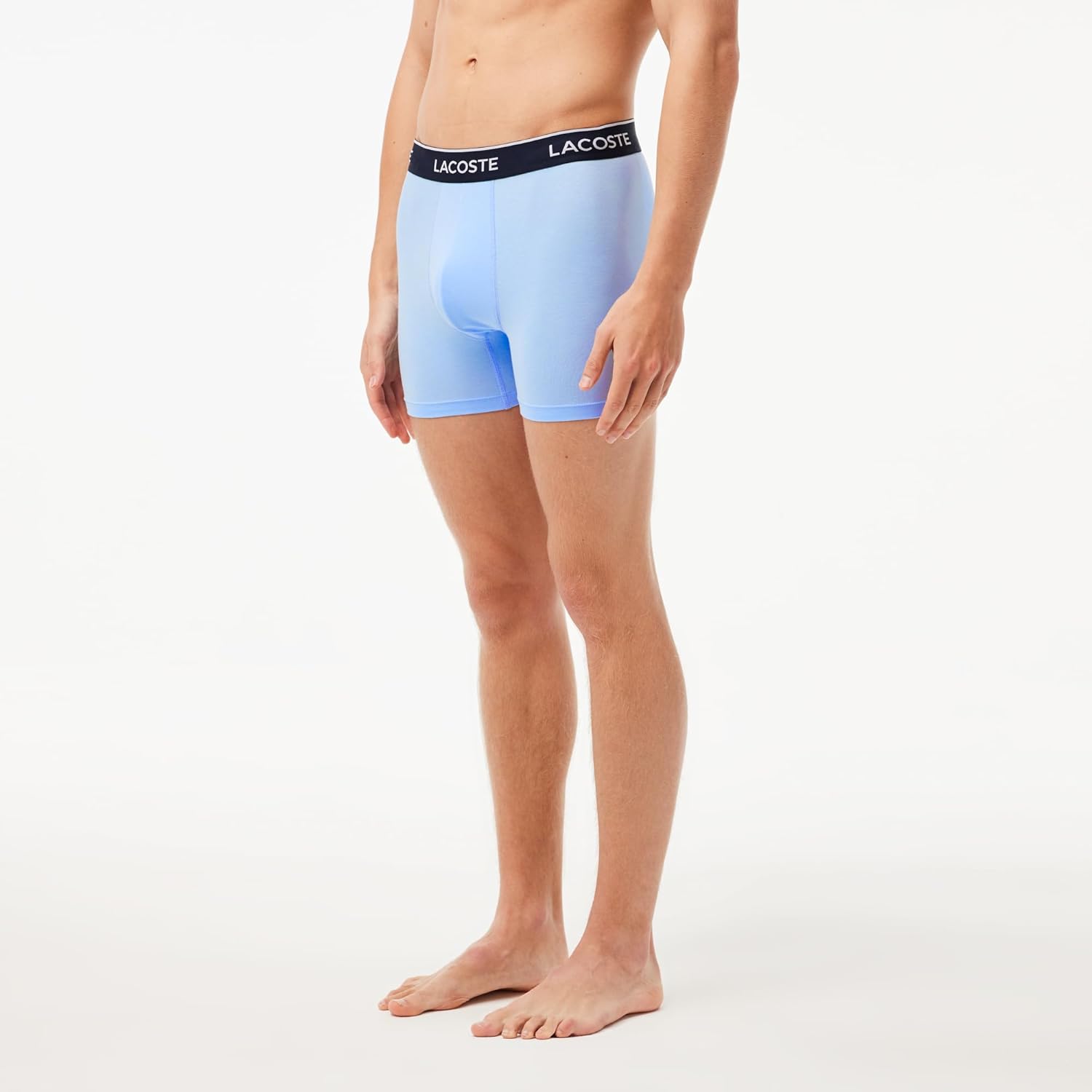 Lacoste мужские боксеры 3 шт, Aqua/Tranquil Blue/Dove Grey — фото 3
