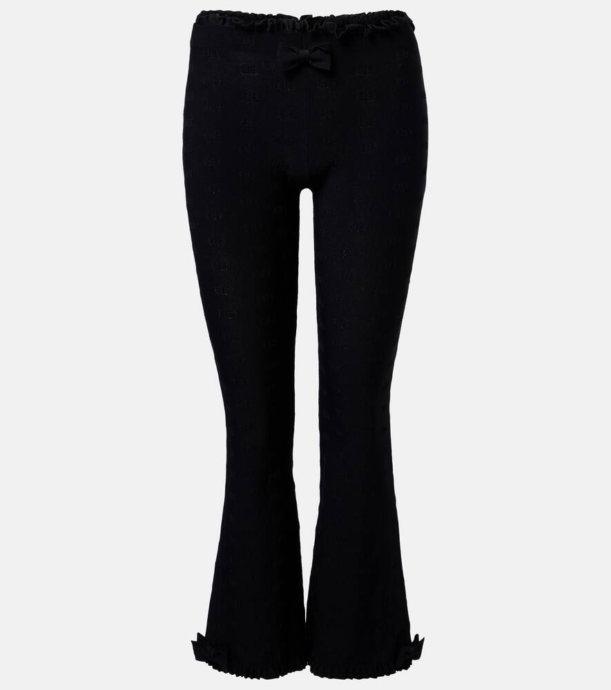 

Брюки капри с бантиками и воланами Balenciaga, Black