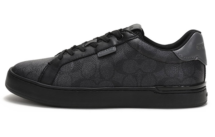 Лоулайн кроссовки с монохромным принтом COACH, original shoe box not included — фото 3