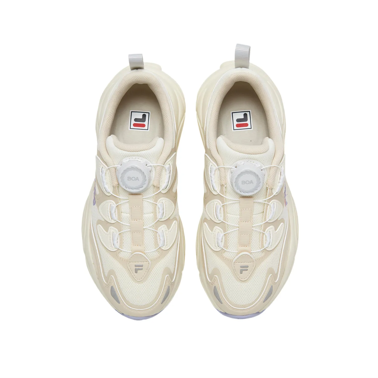 FILA KIDS Детские кроссовки для бега с низким верхом BOA Slip Resistant Cushioning, цвет Cotton Candy/Foam White — фото 4