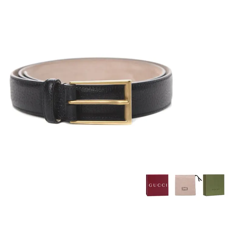 

GUCCI Кожаный ремень мужской, Black