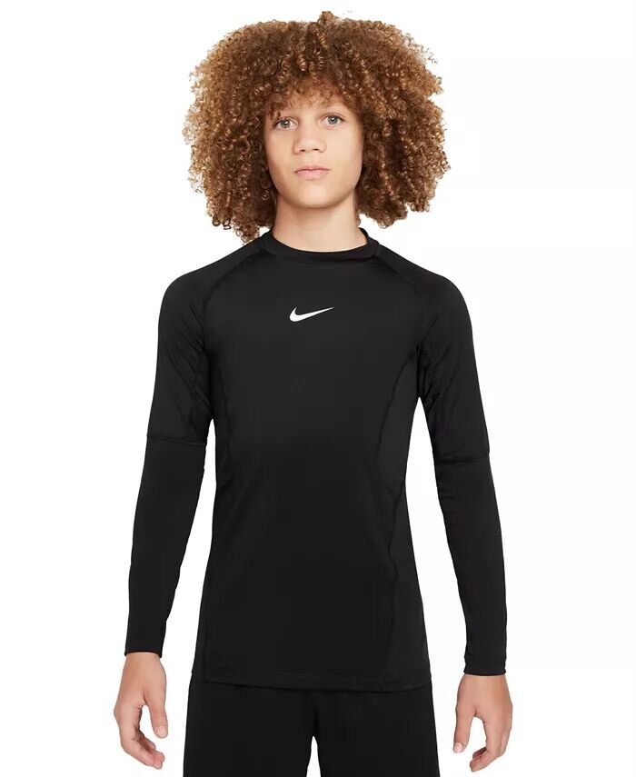 

Футболка с длинными рукавами Big Boys Dri-FIT Nike, синий