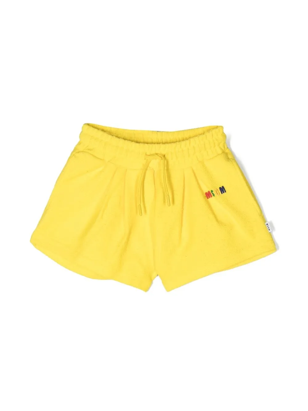 

Шорты с вышитым логотипом MSGM Kids, желтый