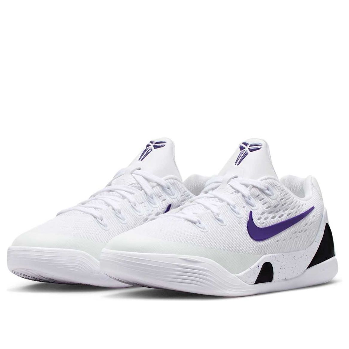 Кроссовки (GS) Nike Kobe 9 EM Low TB 'White Court Purple' — фото 3