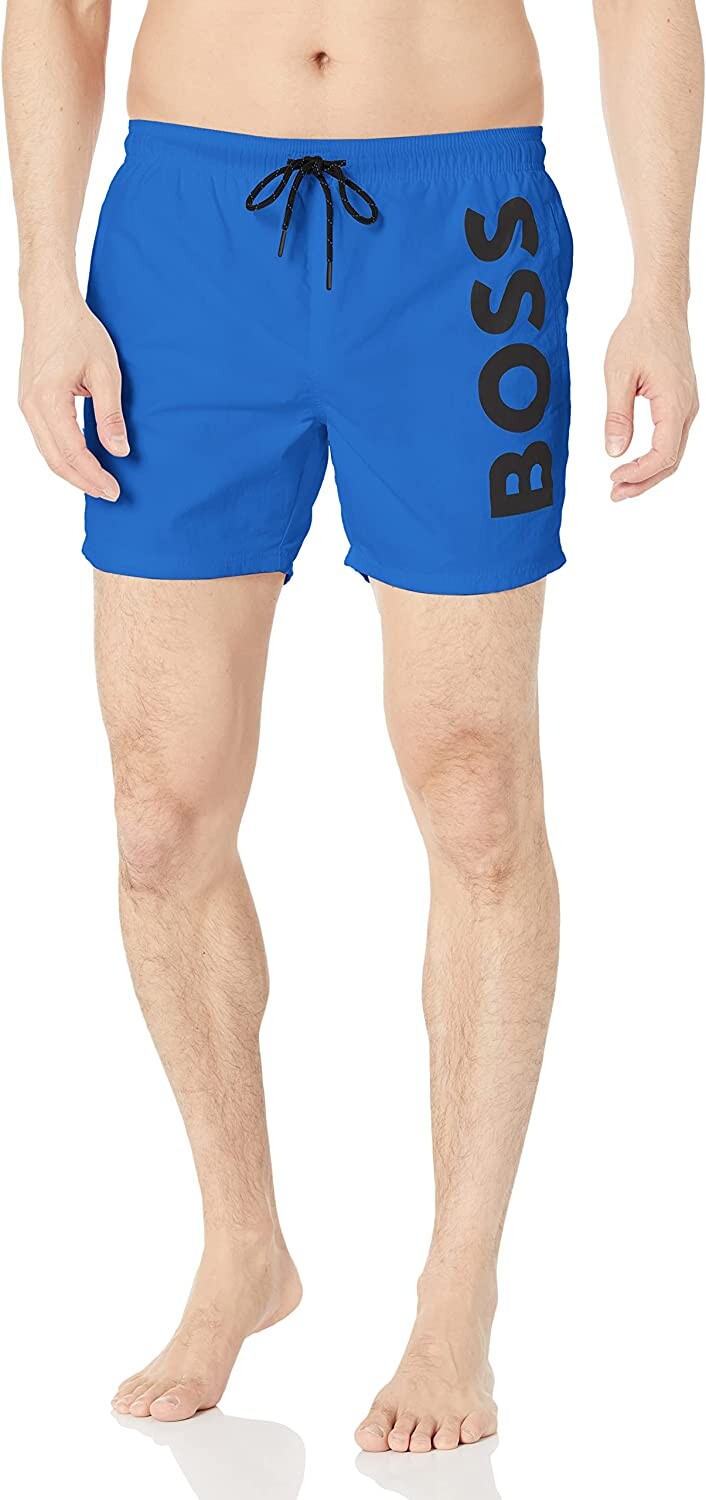 

Мужские шорты для плавания Hugo Boss Octopus Royal Blue с логотипом, синий