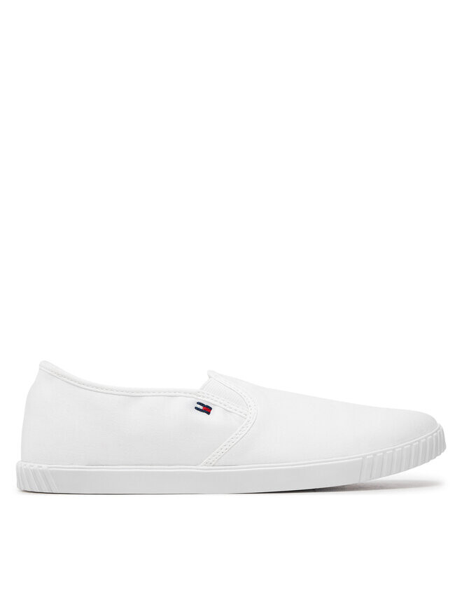 

Кеды Tommy Hilfiger Zapatillas de tenis Canvas Slip-On Sneaker, белый