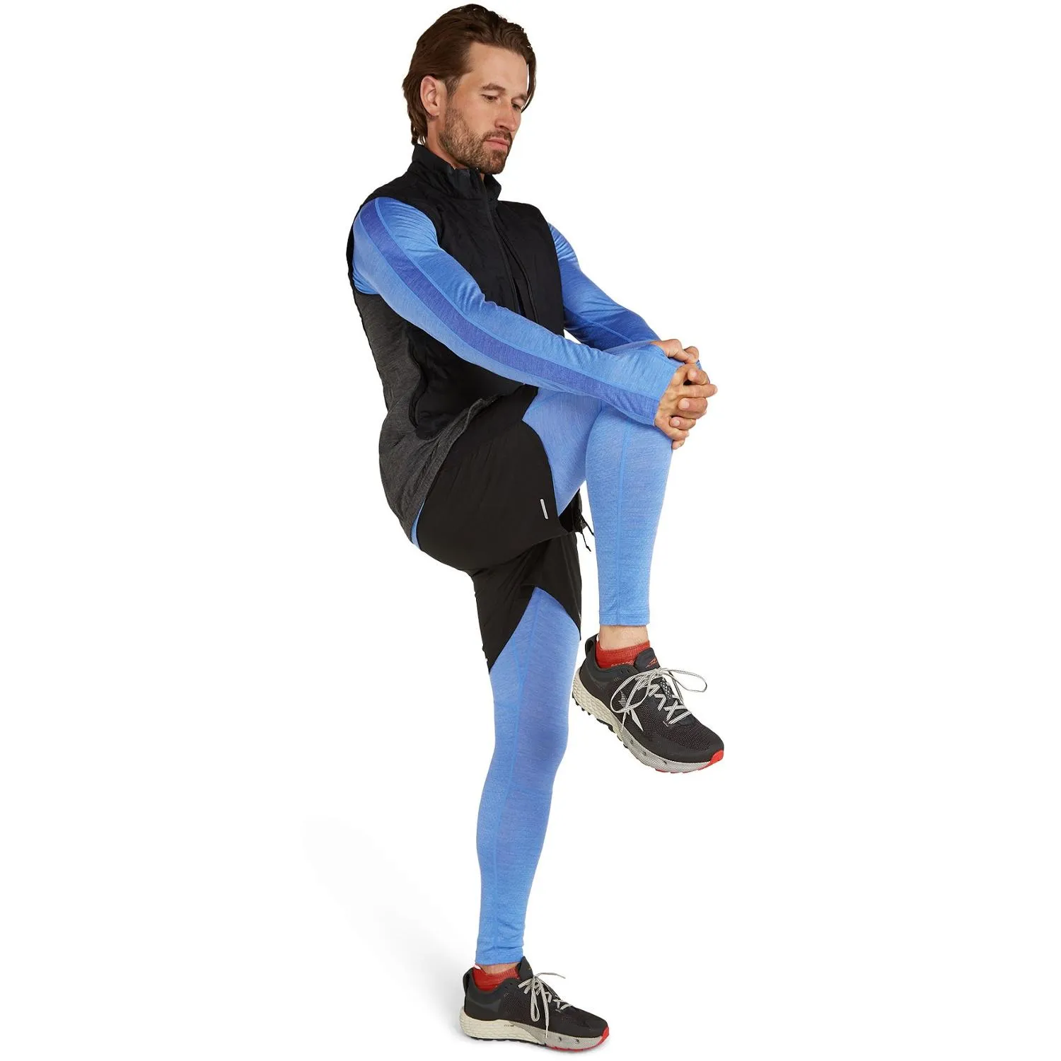 

125 ZoneKnit Мужская термоблуза с длинным рукавом из мериносовой шерсти Icebreaker, Baja/Brilliant