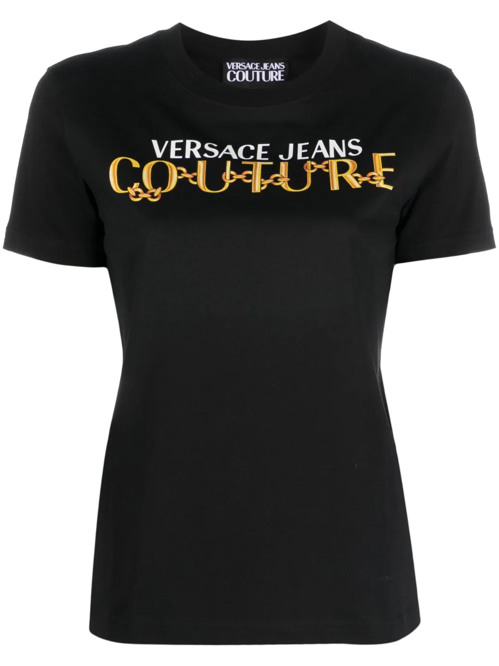 

Футболка с принтом Logo Couture Versace Jeans Couture, черный