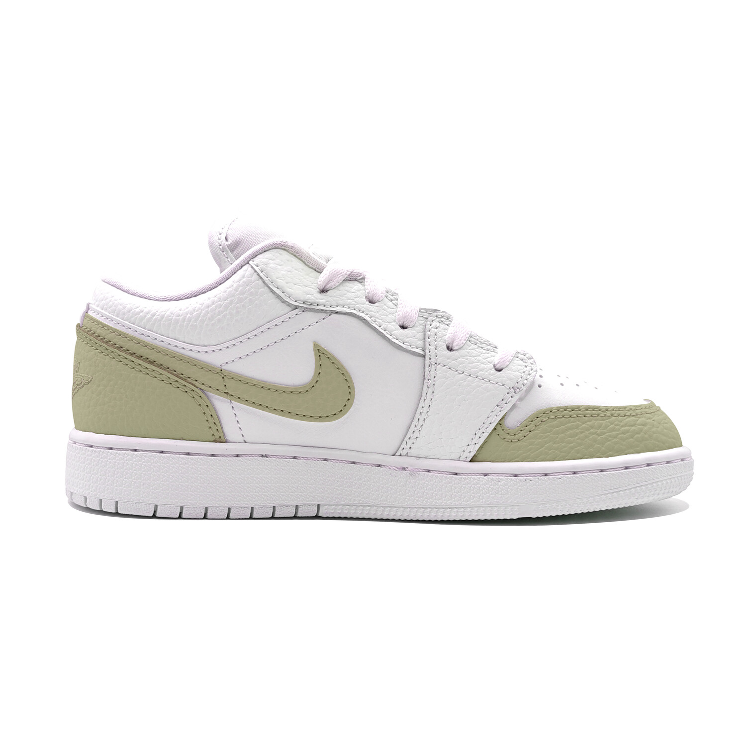 

Кроссовки Air Jordan 1 Vintage Basketball Shoes Women's Low-top White/green, зеленый