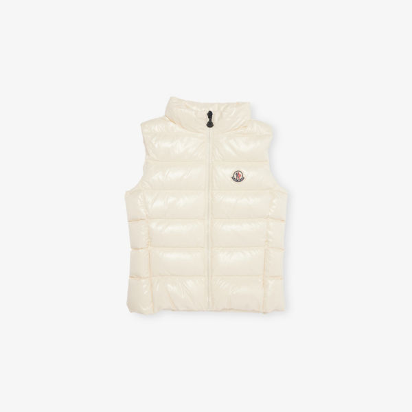 

Ghany padded shell-down gillet 4-14 years Moncler, бежевый