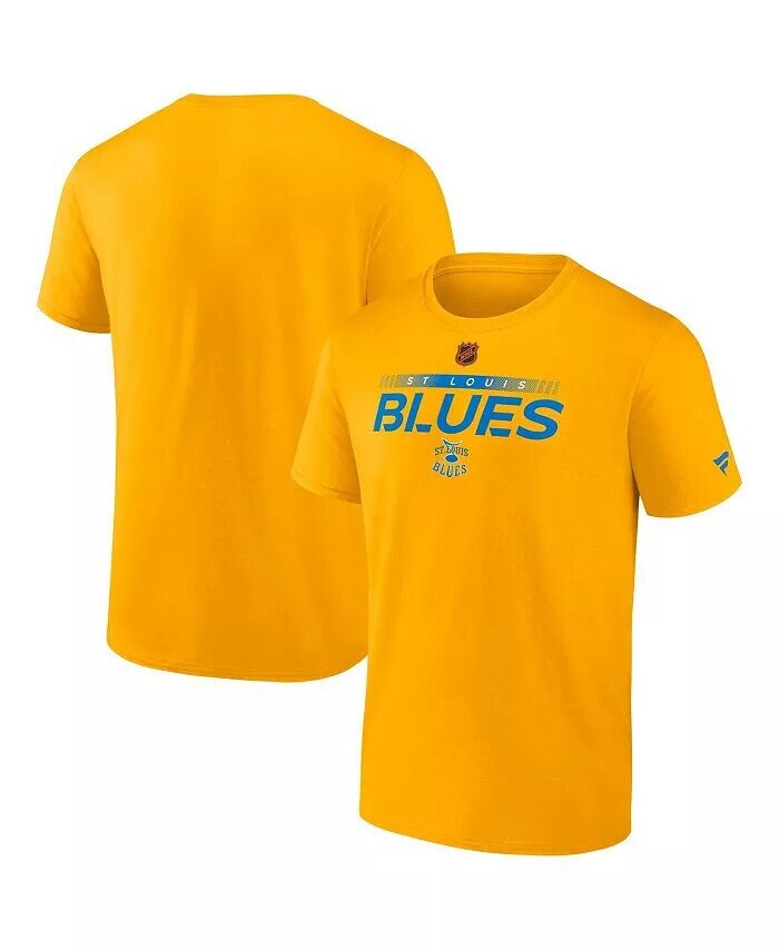 

Мужская желтая футболка St. Louis Blues Special Edition 2.0 Authentic Pro Fanatics, желтый