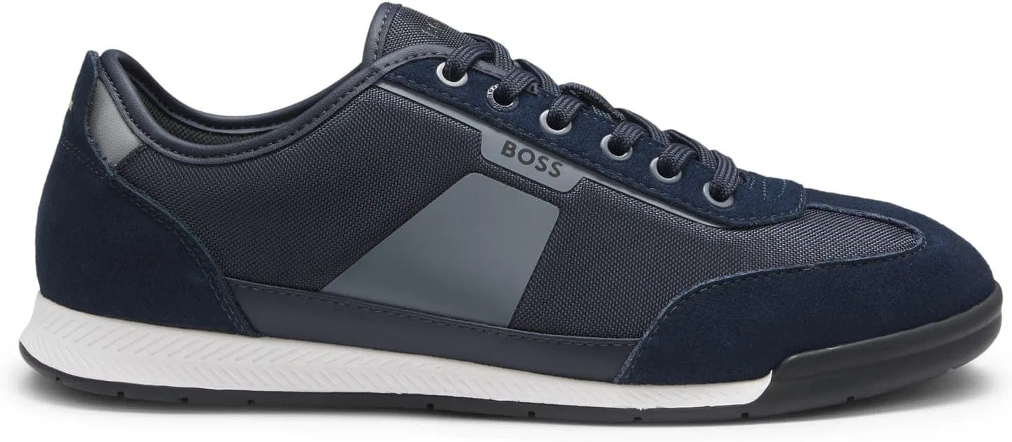 Мужские кроссовки BOSS Nitan_Lowp_nymith 10271652 01 с низким профилем, Open Blue