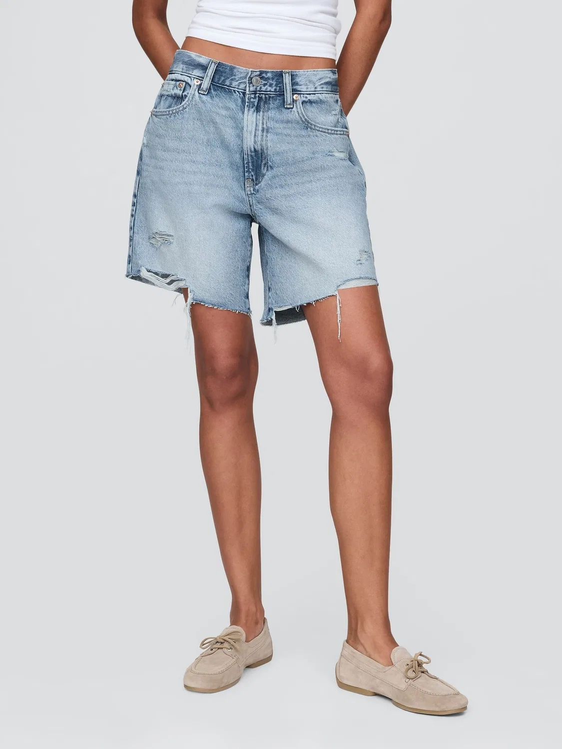 Шорты джинсовые свободные '90s Loose Gap, Medium wash