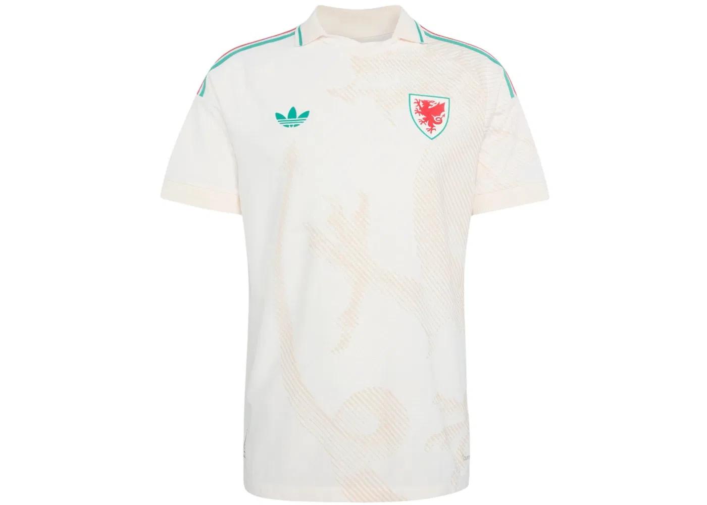 Мужская футбольная джерси Authentic Wales 26 Away Adidas, Chalk White