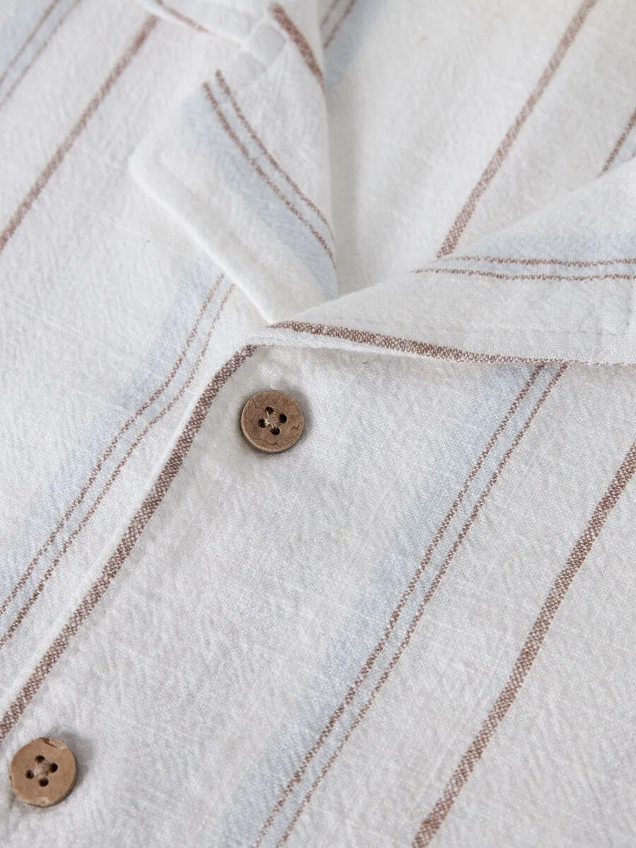 Рубашка на пуговицах Lil'Atelier Comfort fit, белая — фото 4