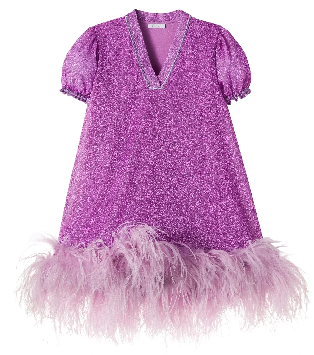 Платье с V-образным вырезом Lumière Plumage Oseree Kids, фиолетовый