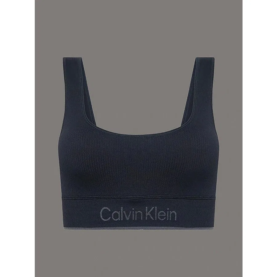 Спортивный бюстгальтер с утягивающим поясом Calvin Klein, Черный