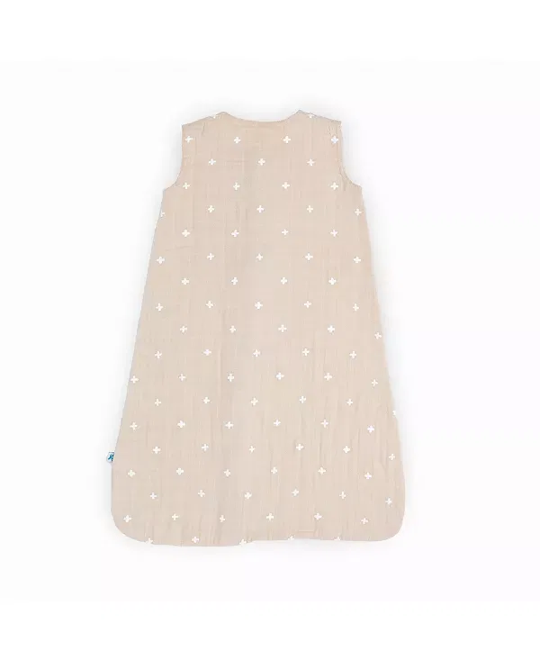Детский спальный мешок для новорожденных Cotton Muslin Little Unicorn, Taupe Cross — фото 3