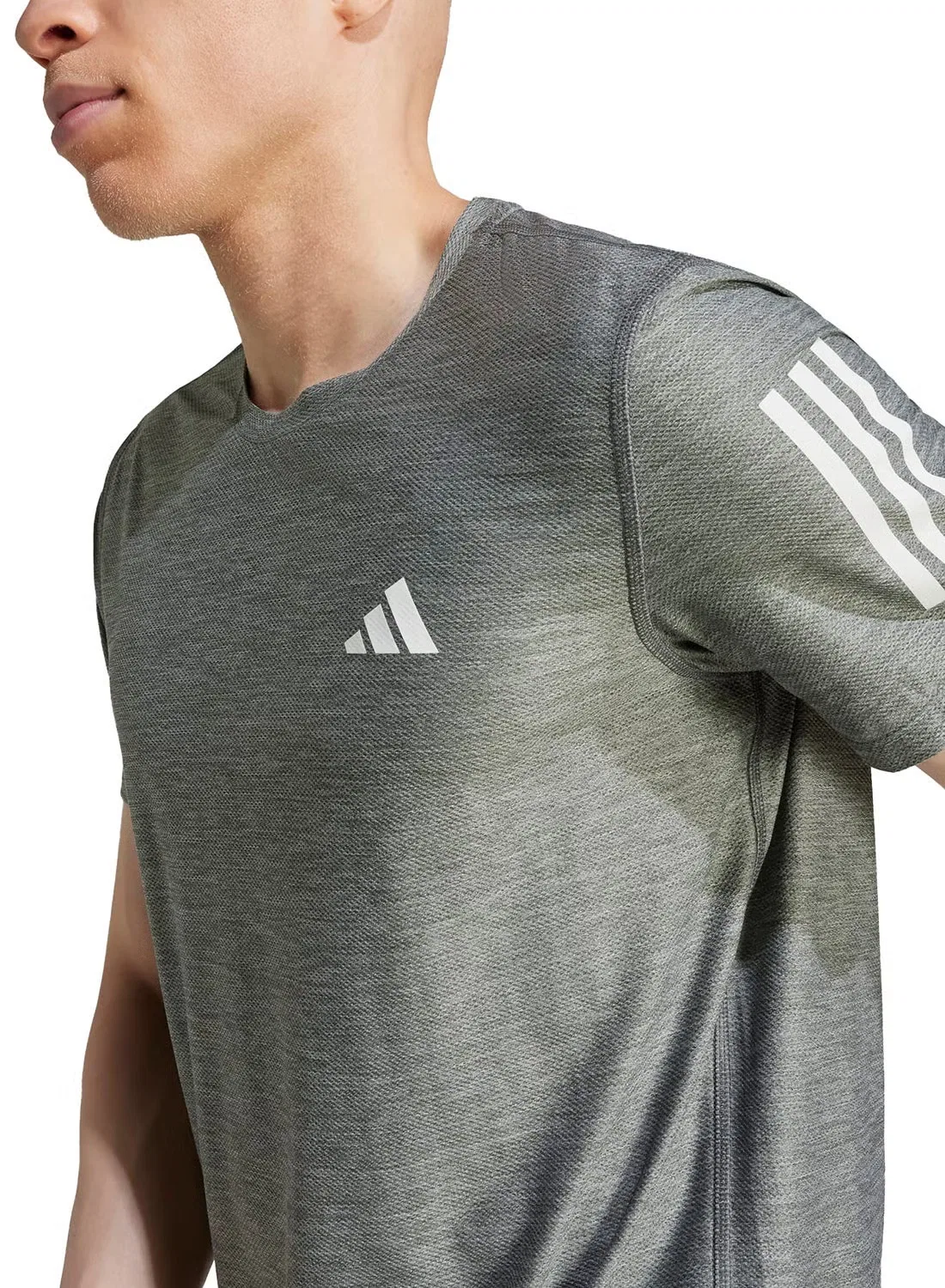 Футболка с влагоотводящей тканью Own the Run Adidas, серый — фото 4