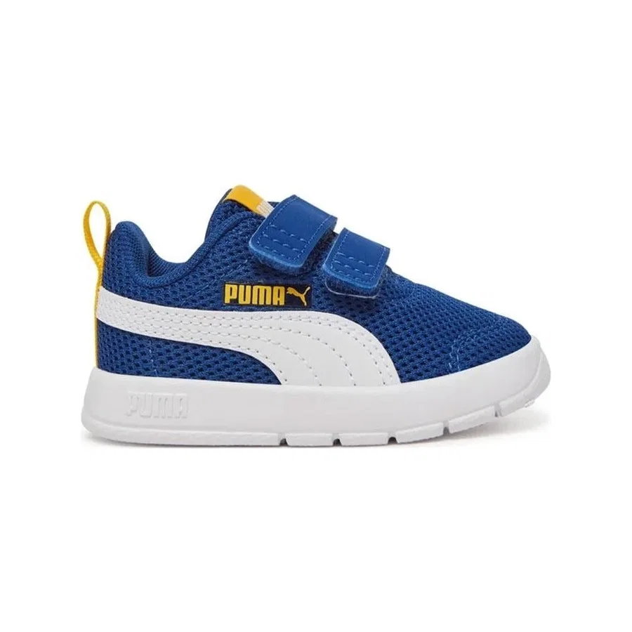 Детские спортивные кроссовки с сетчатым верхом Courtflex V3 Mesh Inf Puma, Разноцветный — фото 4