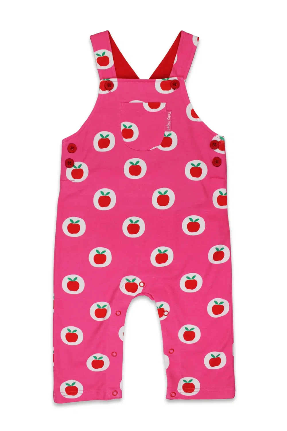 Детский комбинезон с принтом Apple Toby Tiger, Pink