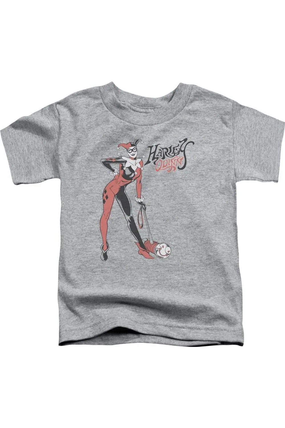 Детская футболка с коротким рукавом с принтом Harley Hammer DC Comics Gildan, Athletic Heather
