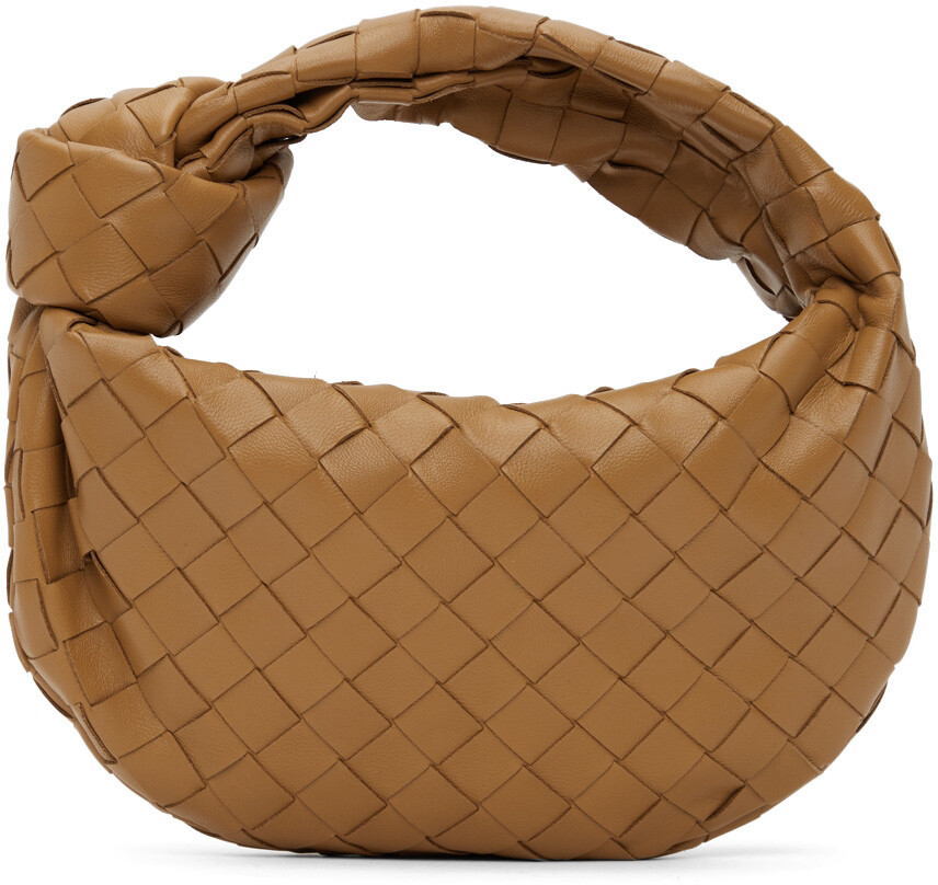 

Светло-коричневая мини-сумка Jodie Bottega Veneta, Коричневый, Светло-коричневая мини-сумка Jodie Bottega Veneta