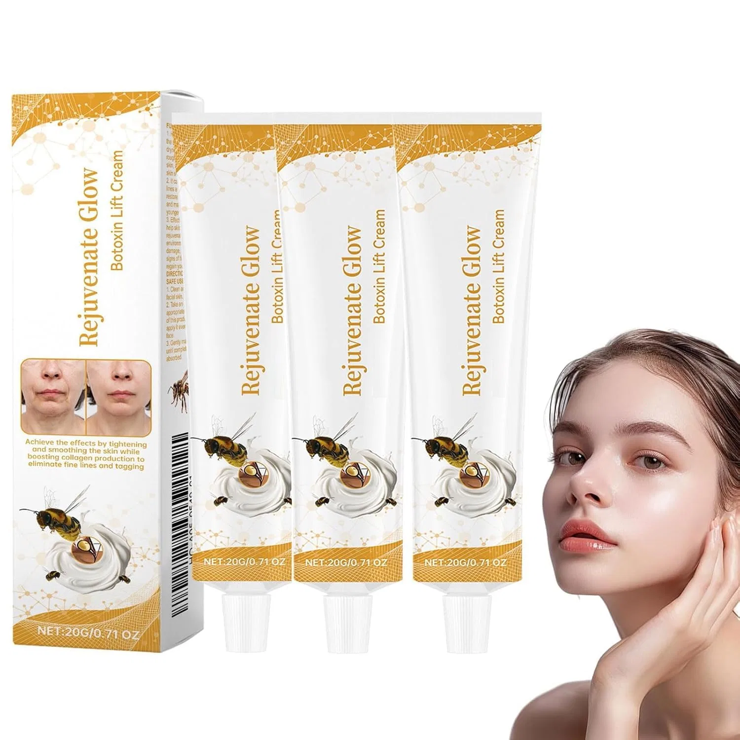 Крем с пчелиным ядом антивозрастной, 3 шт, 49.99 г Generisch