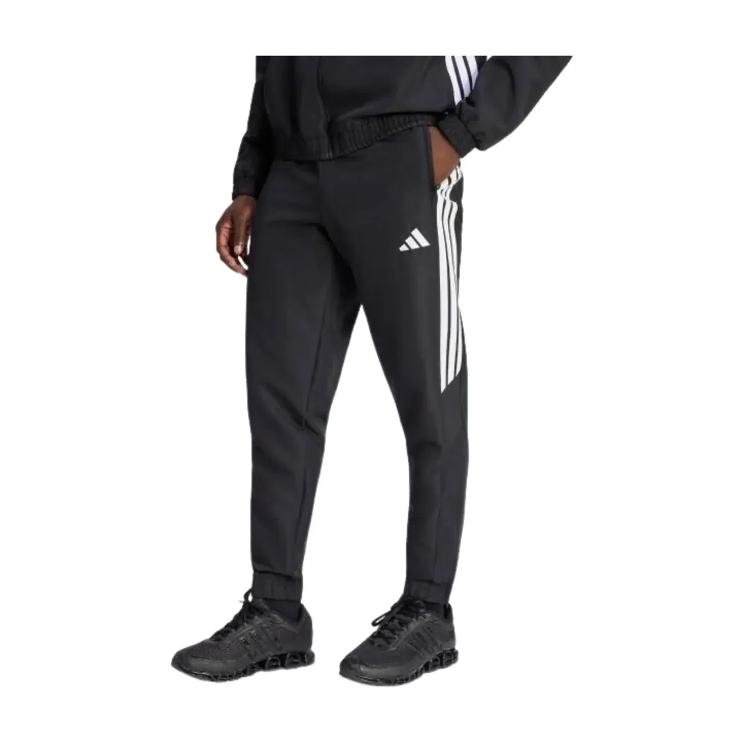Мужские брюки Essentials TIRO 26 Woven Climacool Pants Asia Sizing 'Black' adidas, черный — фото 2