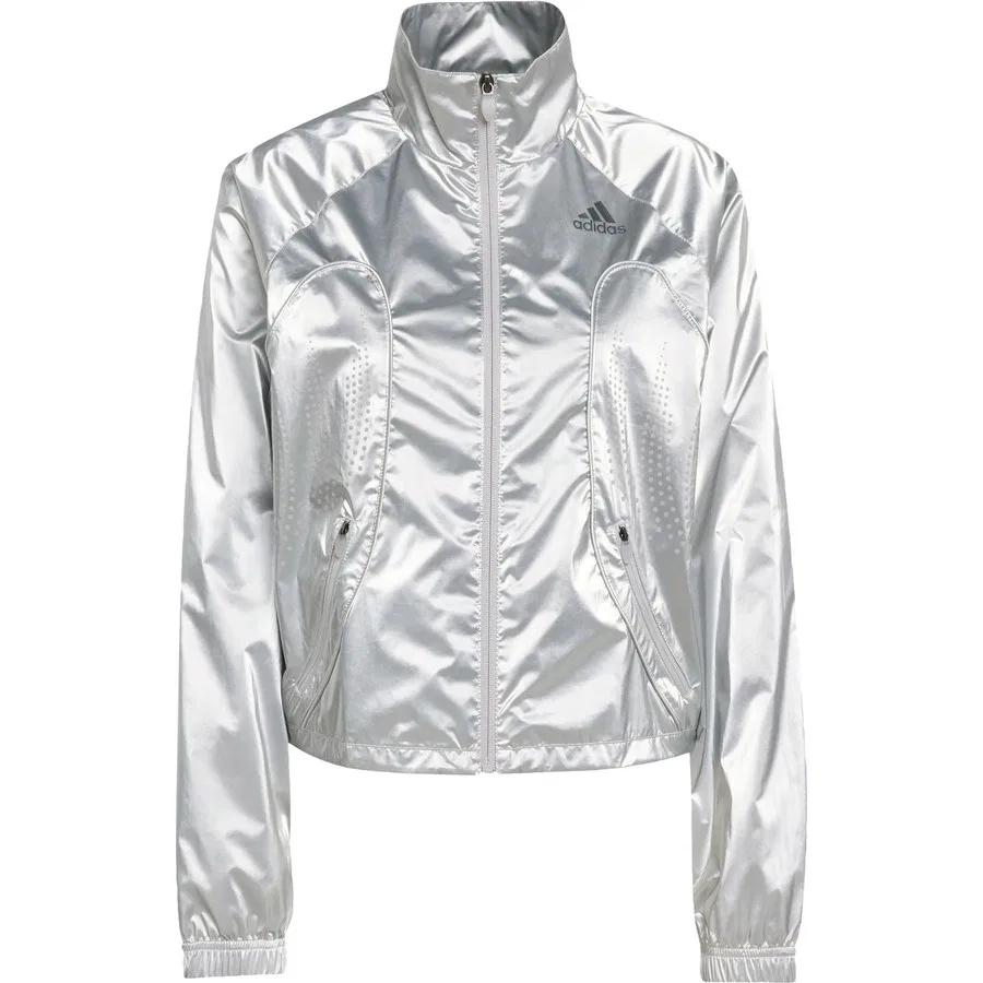Куртка спортивная с длинным рукавом F50 Tracktop adidas, Серебристый — фото 3