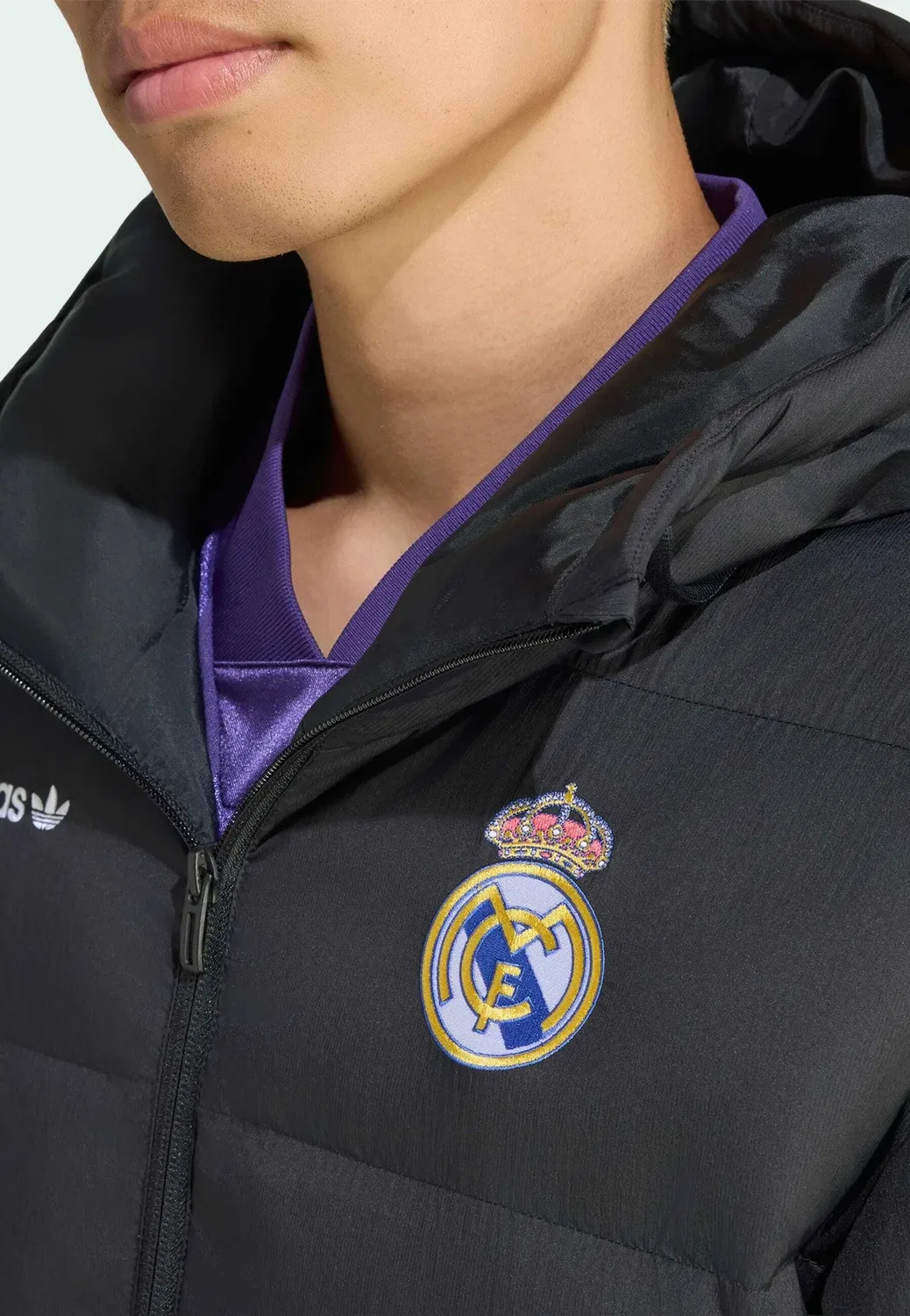 Пуховая куртка Real Madrid EQT - пуховая куртка Adidas Performance, Black — фото 3