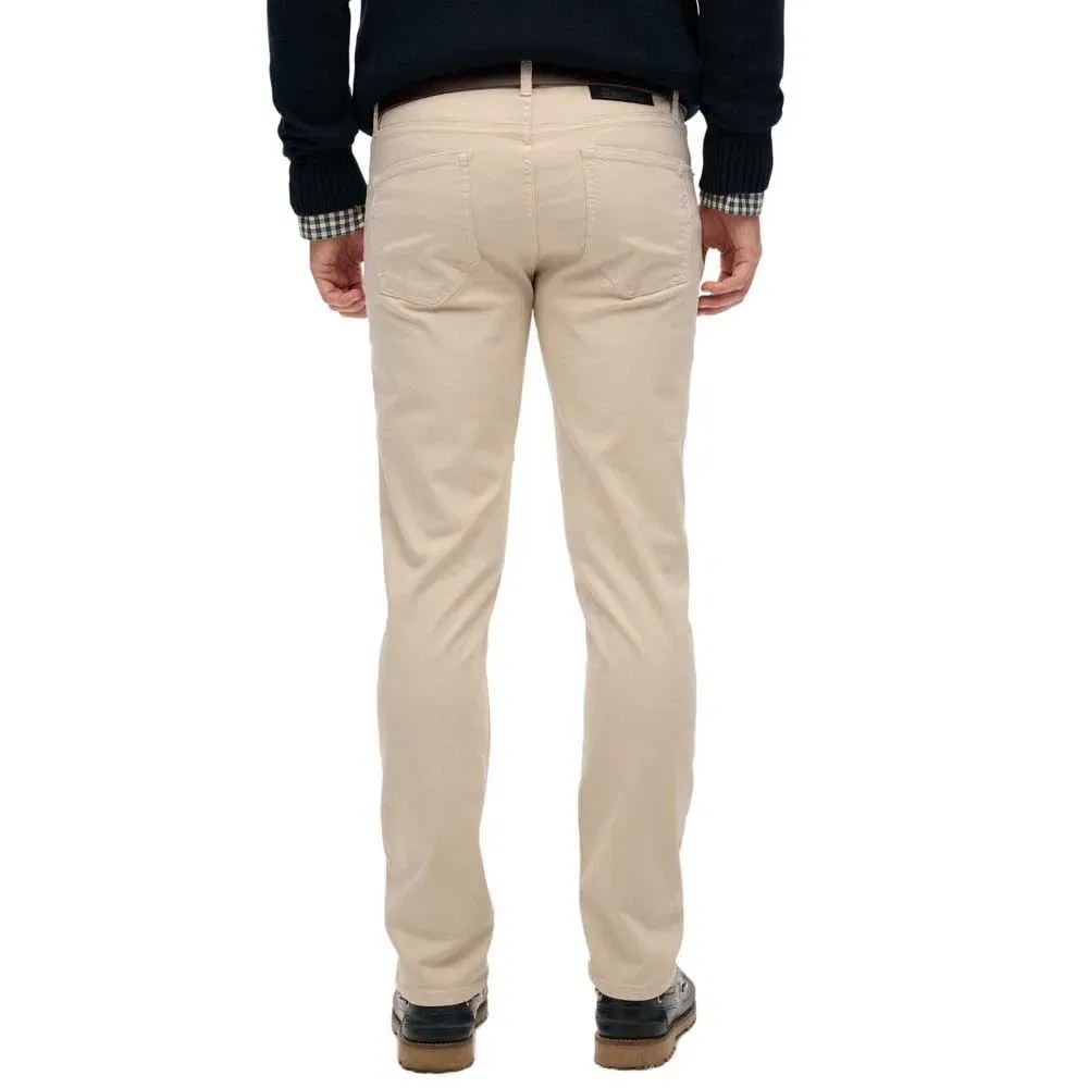 Брюки Merchant Sateen 5 Pocket Superdry, бежевый — фото 2