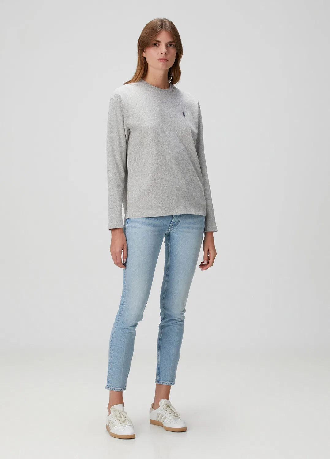 Футболка с длинным рукавом Polo Ralph Lauren, light grey — фото 2