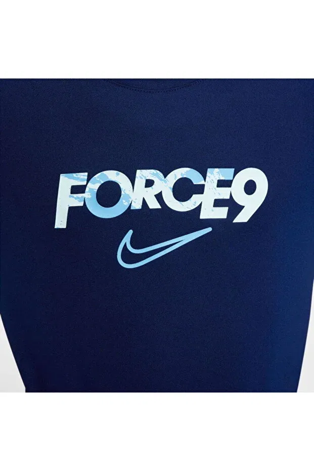 Детская футболка для девочек с коротким рукавом Erling Haaland Dri-Fit Academy 25 Top SS Kids Nike, Navy Blue — фото 4