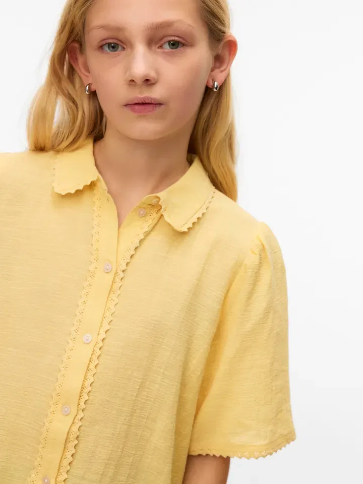 Блузка Siri Vero Moda Girl, желтый — фото 4
