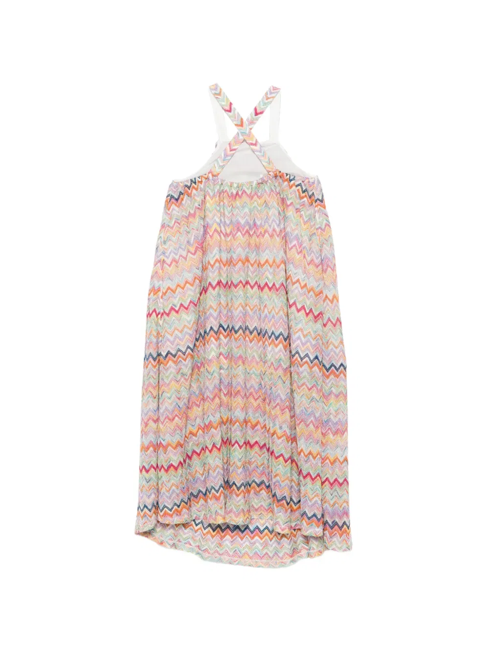 Платье с зигзагообразным узором Missoni Kids, розовый — фото 2