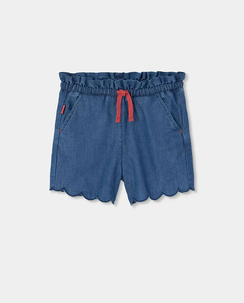 Детские шорты для девочек джинсовые Boboli, Denim