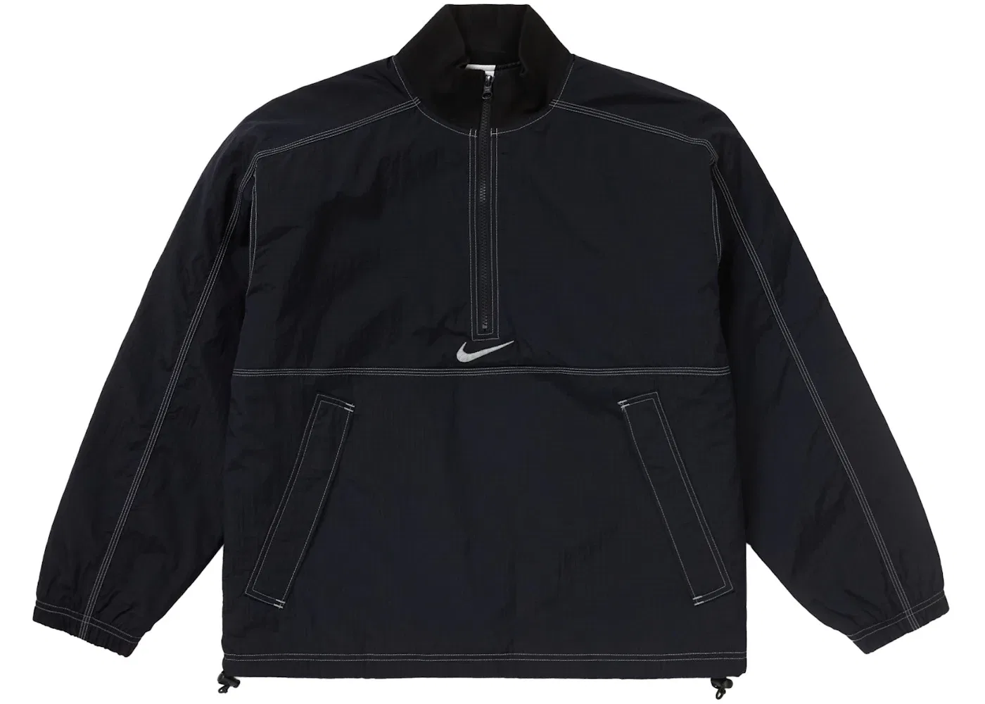 Мужская куртка из рипстопа с принтом Supreme Nike Pullover, Black — фото 2